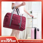 1Pc Red/Navy/Green Multifunctional Folding Travel Bag Single Shoulder