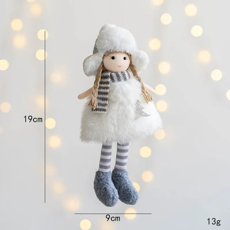 Girl With Plush Deer Antlers Christmas Tree Ornament Shop1104342847 Store