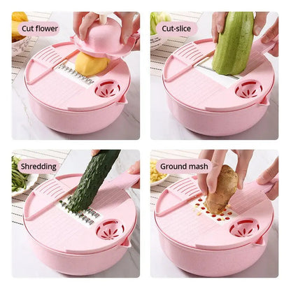 1pc Green/Blue/Pink Manually Cut Shred Grater Salad Vegetable Chopper Carrots Potatoes For Kitchen Convenience Vegetable Tools Shop1103816097 Store