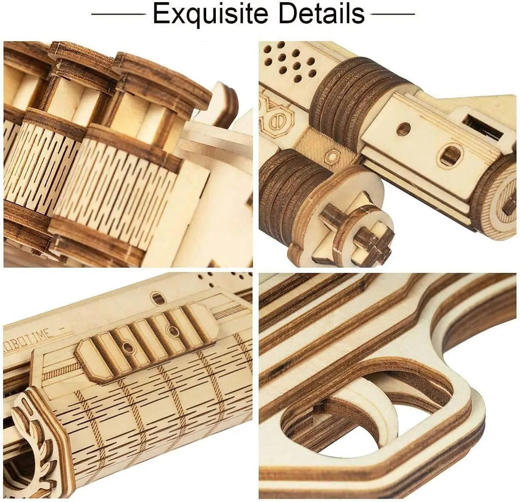SkillStrike: DIY Wooden Toy Gun Robotime Global Store