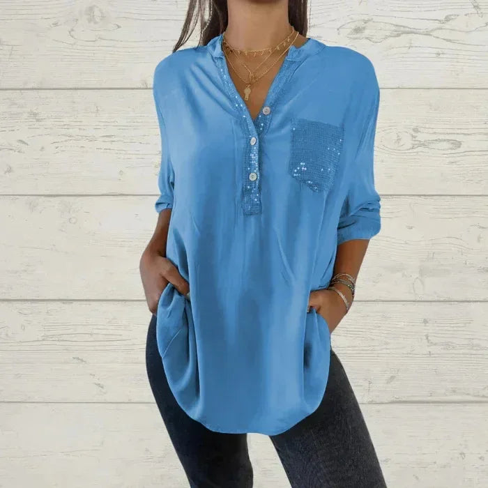 ShineEase V-Neck – Casual Glam in a Snap! TikTok Make Me Buy it Store
