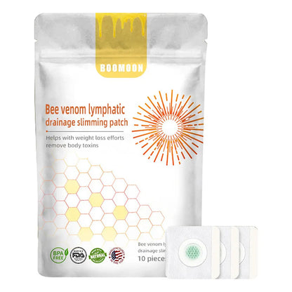 7/10Pcs Bee Venom Patches Fat Burning Anti-Swelling Slimming Patch Detox Abdominal Bee Venom Patches for Men Women Body Shaping