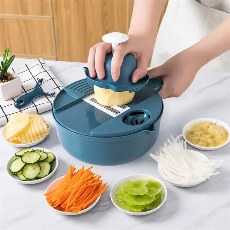 1Pc Green/Blue/Pink Kitchen Multifunctional Salad Utensils Vegetable Chopper Carrot Potato Manual Shredder Cook Vegetable Tools Shop1103816097 Store