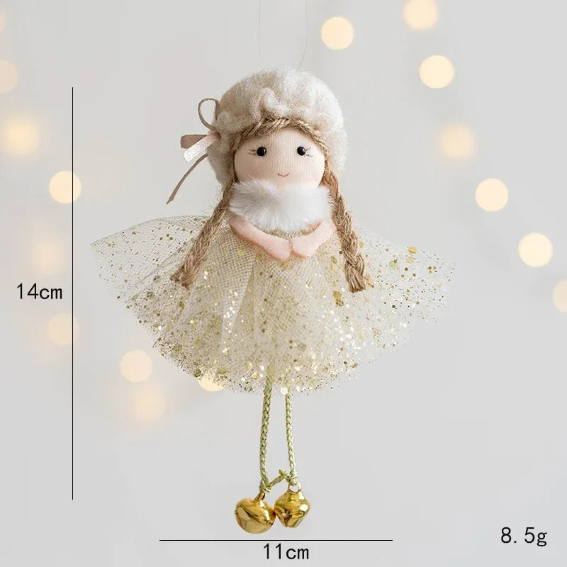 Girl With Plush Deer Antlers Christmas Tree Ornament Shop1104342847 Store
