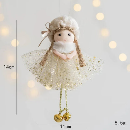 Girl With Plush Deer Antlers Christmas Tree Ornament Shop1104342847 Store