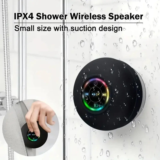 Portable Waterproof Shower Bluetooth Speaker 3D Surround Sound With