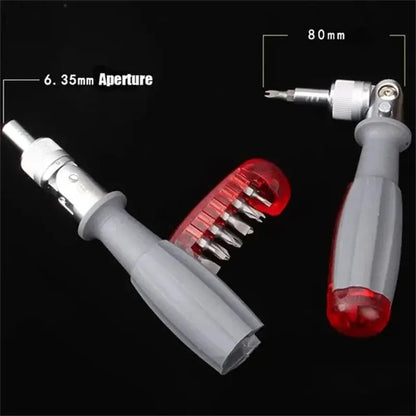 1pc 11 In 1 Ratcheting Multitool Screwdriver Multi-functional Magnetic Screwdriver Professional Angle Screwdriver Repair Tool AE Global Hand Tools Store