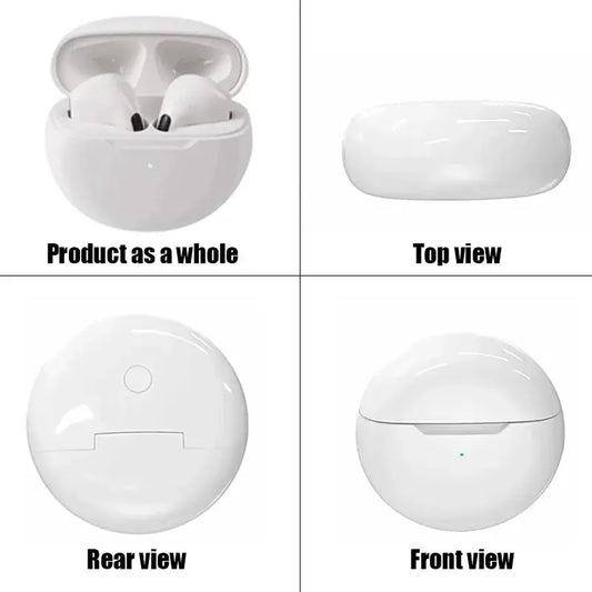 Pro6 Wireless Bluetooth Headphones Tws Earphones Mini Heaset with