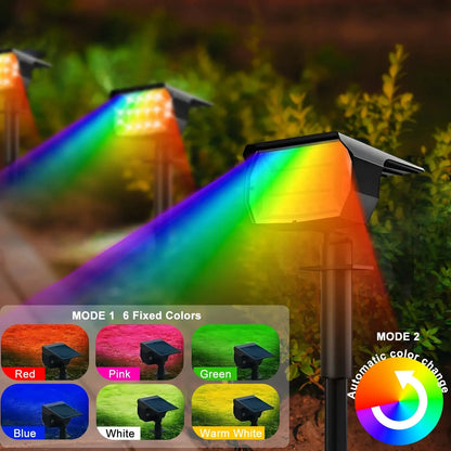 1/2/4PCS Solar Spot Light 68/72 LED Outdoor Garden Solar Landscape