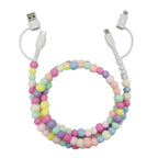 4-in-1 Beaded Charging Cable – 66W Fast Charge for All Devices!