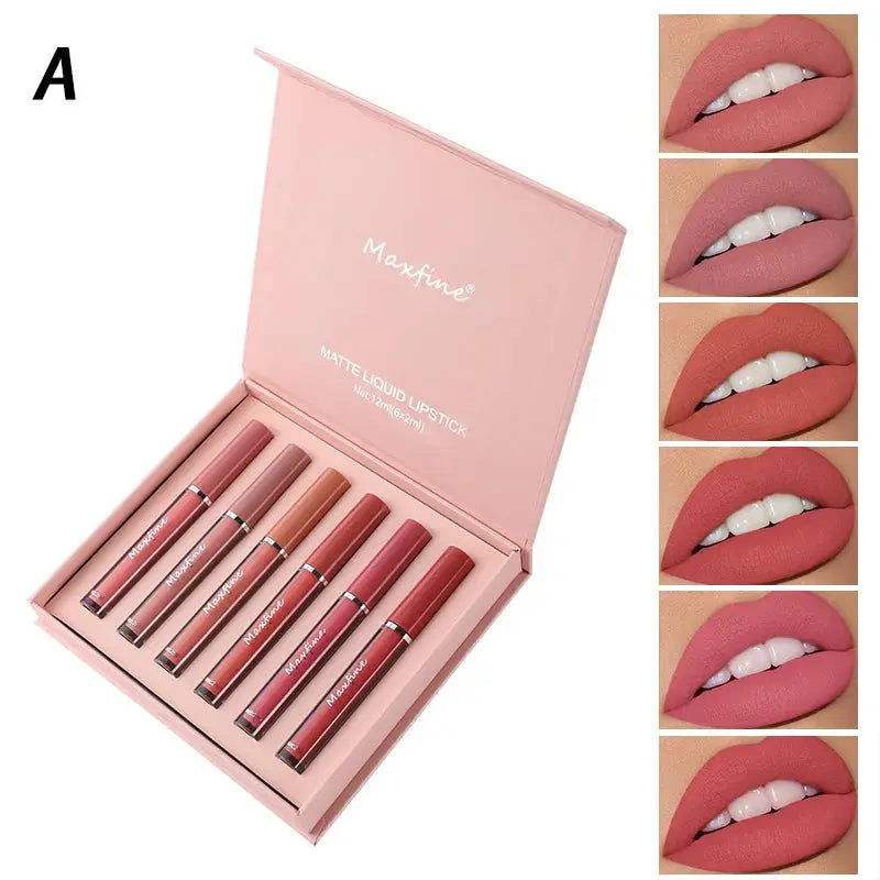 6 Pcs Matte Liquid Lipsticks DENESY Cosmetics Store