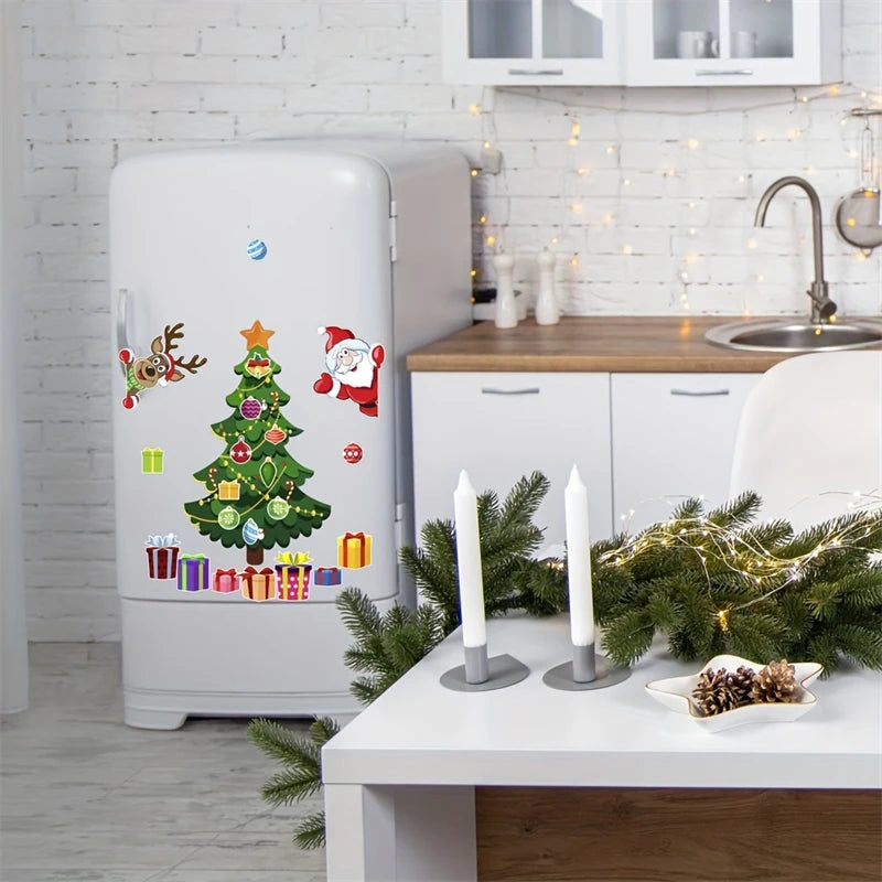 Festive Fridge Magnets – Holiday Sticker Set