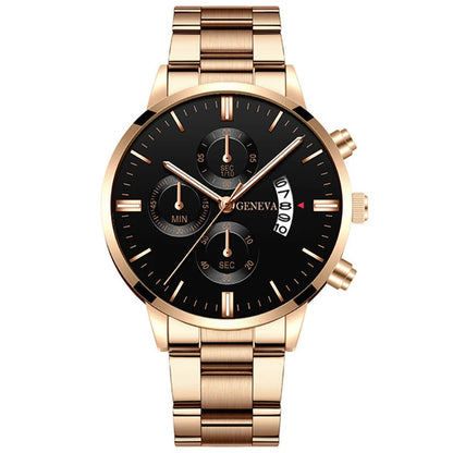 Fashion Men Stainless Steel Watch Luxury Calendar Quartz Men Watches Store