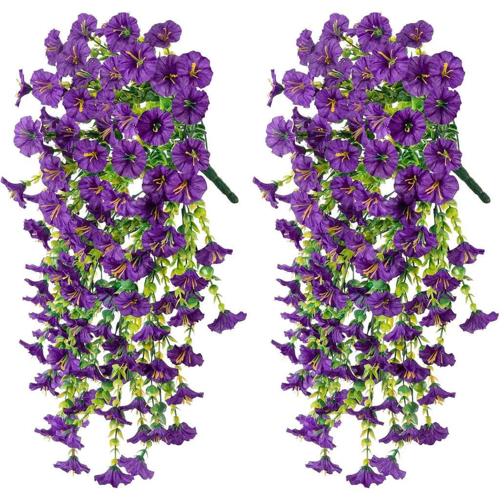 2pcs Artificial Hanging Flowers