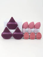12-Piece All-Purpose Makeup Sponge Set, Made of 3 Loose Powder Puffs, 3 Mini Air Cushion Puffs, 3 Beauty Eggs and 3 Mini Beauty Shop Cherry Darling Store