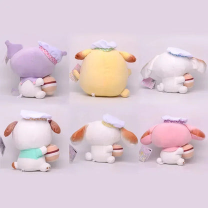 20cm Sanrio Cartoon Plush Toy Kawali Cinnamoroll Kuromi My Melody Soft FunnyCHood Store