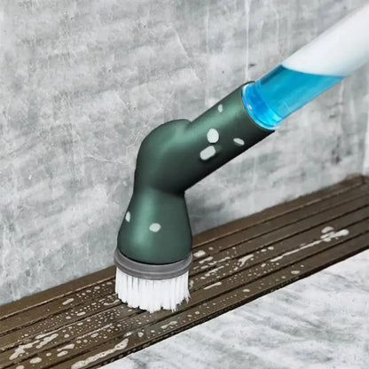 Cordless Electric Cleaning Brush With 4 Replaceable Heads Auto Spin