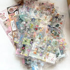 6pcs/10pcs Set Y2K Random Cute Glitter Laser Sticker for Phone Camera Luggage Journal Sticker Kawaii Decoration Sticker Gift Gamilike Store