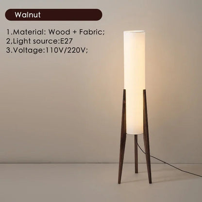 Chinese Fabric Floor Lamp – Zen-Inspired Wooden Lighting Homelover Light Store
