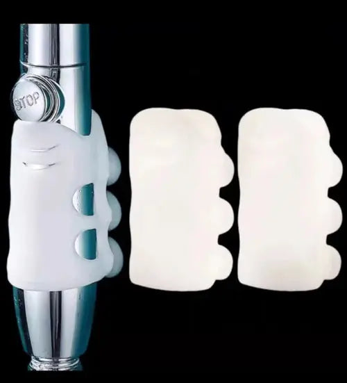 Soporte de ducha de silicona sin perforaciones para baño, ajustable y extraíble