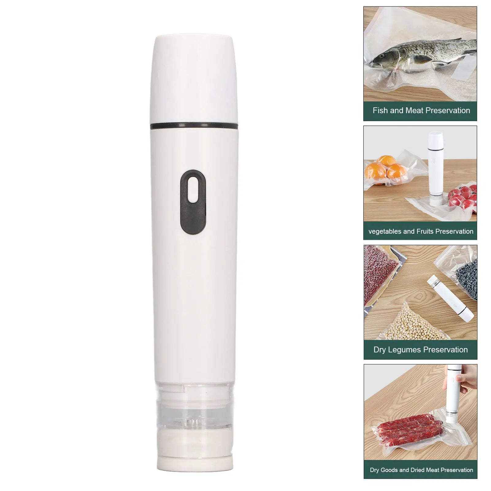 Air Pump Vacuum Sealer Electric Air Pump Electric Air Pump Handheld Vacuum Sealer Cordless Sealing Machine Tool for Food Storage