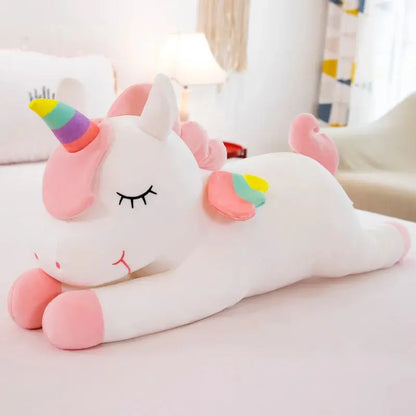 Creative Angel Unicorn Doll Cute Rainbow Pony Plush Toy Girly Heart