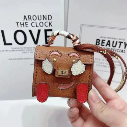 View details for Mini Handmade Bag Keychain Tiny PU Leather Handbag Decoration Pendant