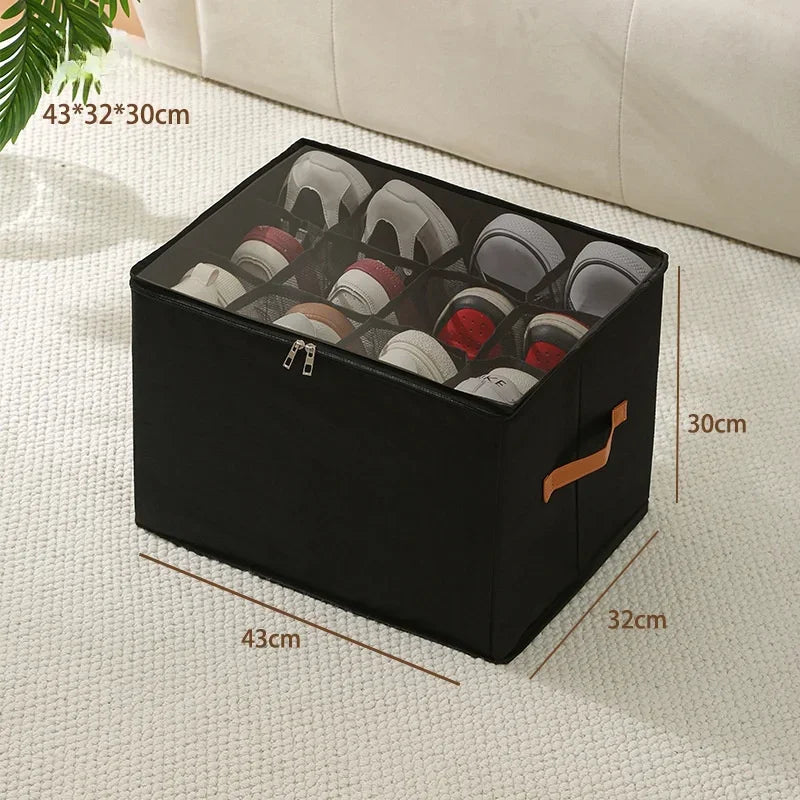 Neat Feet: Fabric Shoe Organizer Storage Box