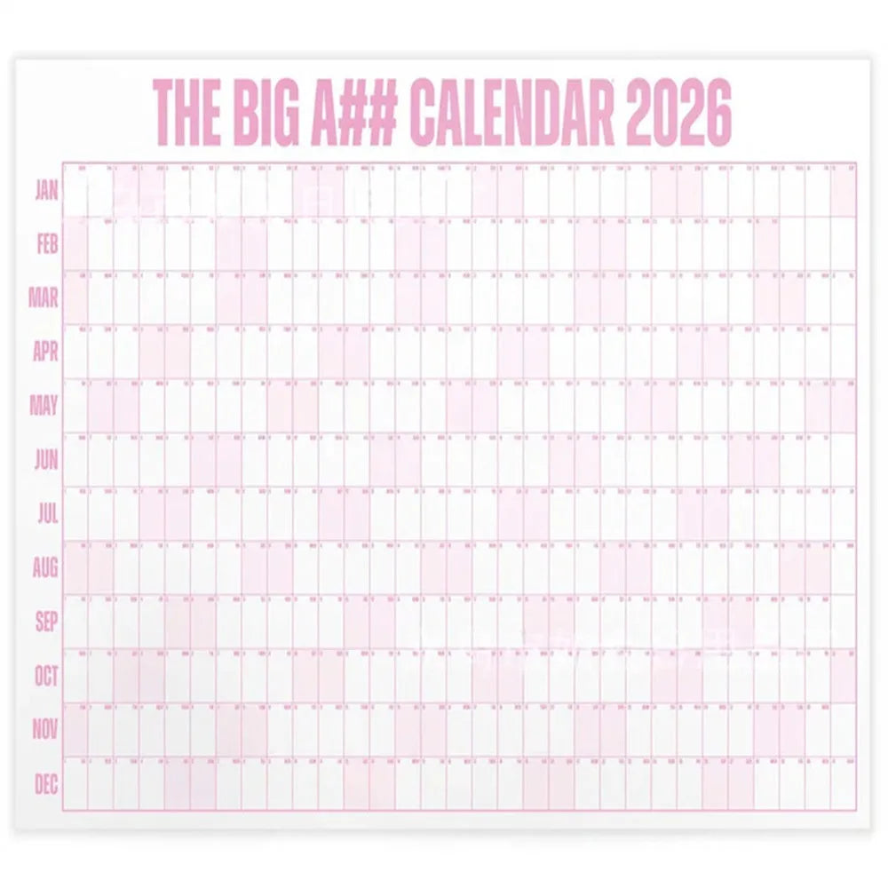 FocusFlow™ 2026 Year-at-a-Glance Planner 🖊️📅