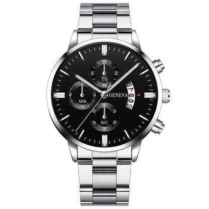 Fashion Men Stainless Steel Watch Luxury Calendar Quartz Men Watches Store