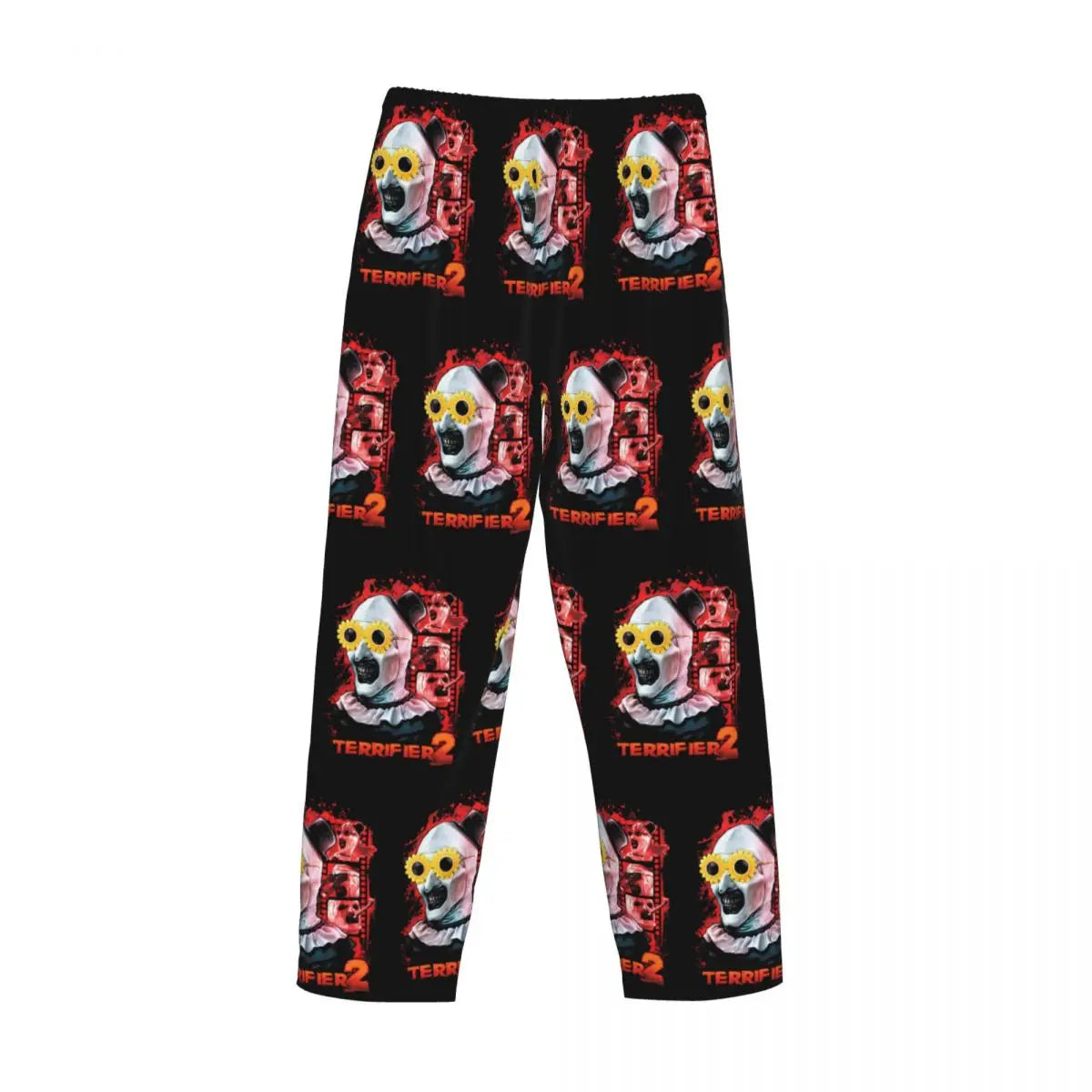 Custom Printed Horror T-Terrifiers Film Essential Pajama Pants Men Sleep Sleepwear Bottoms with Pockets