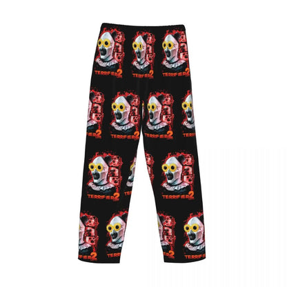 Custom Printed Horror T-Terrifiers Film Essential Pajama Pants Men Sleep Sleepwear Bottoms with Pockets