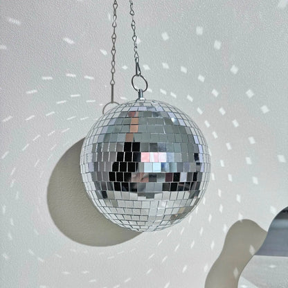Mirror Disco Ball Decor Hanging Disco Home Decor Rotating Glass Ball AliExpress