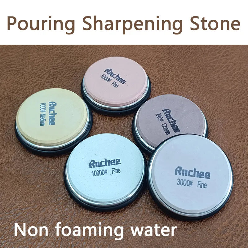 Pouring Rolling Knife Sharpener sapele Magnetic Holder Whetstone Sharpening Stone Kit 15 and 20 Degrees Angle Roller Accessory