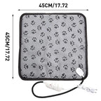 3-speed Adjustable Heating Pad For Dog Cat Power-off Protection Pet Electric Heated Warm Mat Bed Waterproof Bite-resistant Wire Lucky Home Store Store