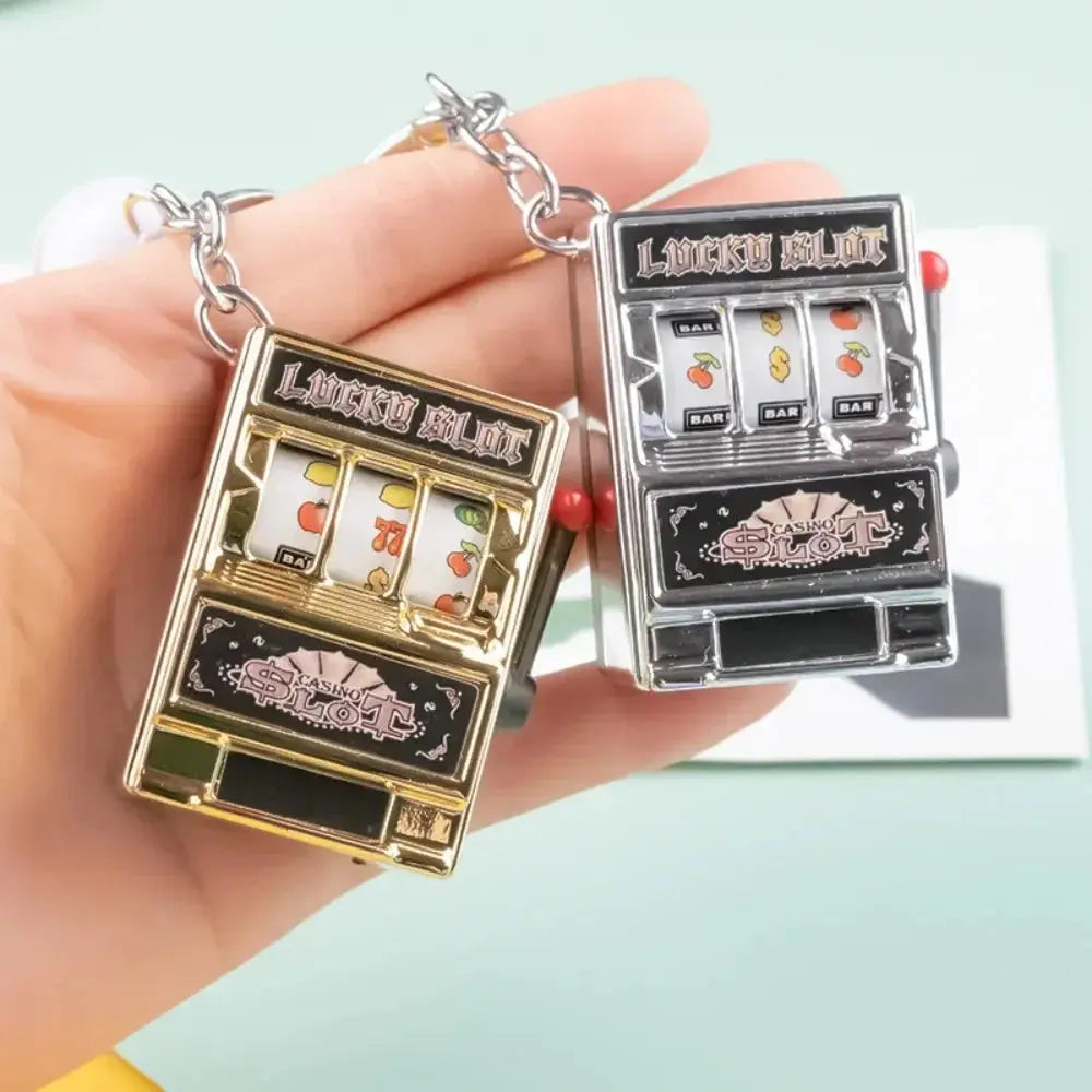 Simple Fashion Trend Keychain Toy Fruit Machine Slot Machine Keychain