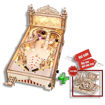 ROKR 3D Puzzle Pinball Machine Wooden Puzzle Brainteaser Building Toy For Adult Big Save Store