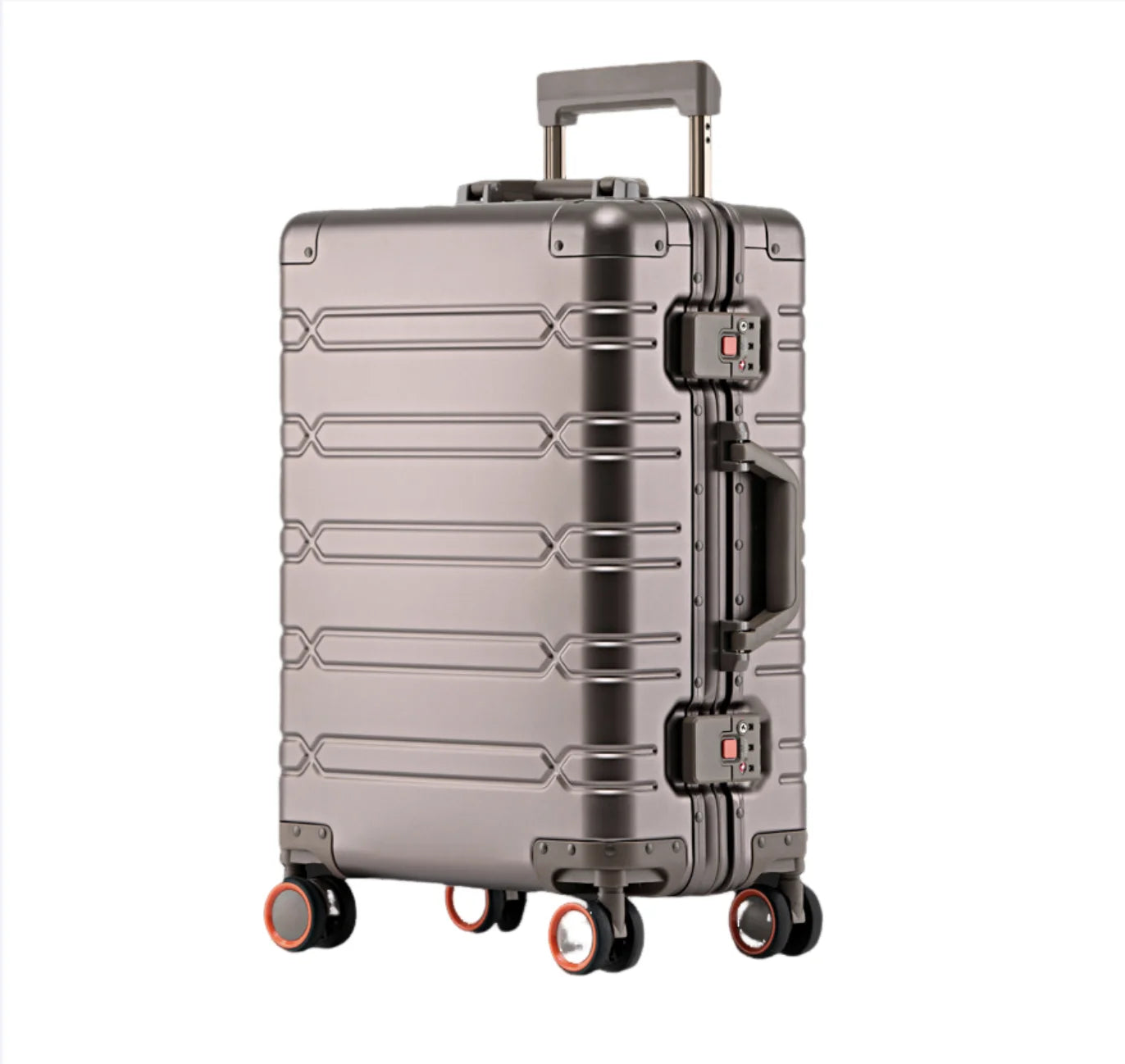 2024 New Large Capacity Durable Luggage Sets Aluminum Suitcase Women Girl Carry-On Boarding Travel 20/24/29 Big Save Store