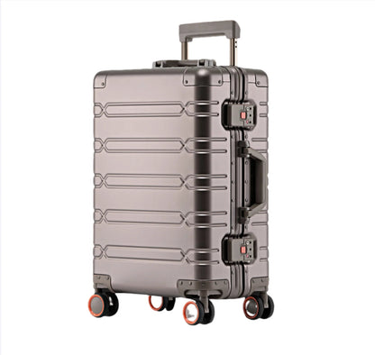 2024 New Large Capacity Durable Luggage Sets Aluminum Suitcase Women Girl Carry-On Boarding Travel 20/24/29 Big Save Store