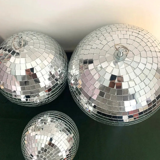 Mirror Disco Ball Decor Hanging Disco Home Decor Rotating Glass Ball AliExpress
