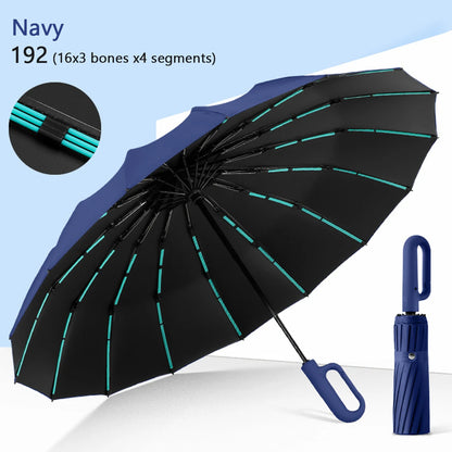 Reflective Auto Open Windproof Umbrella