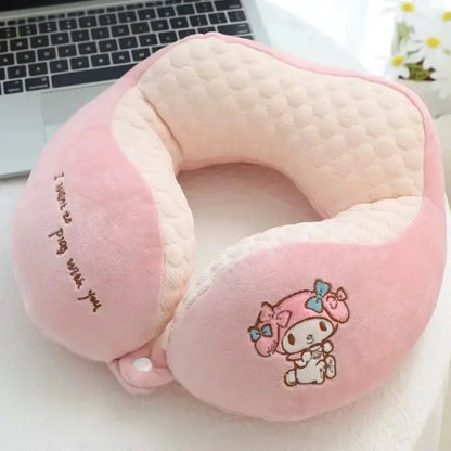 Cartoon Sanrio Kuromi U-shaped Neck Pillow Protecting Cervical Pillow