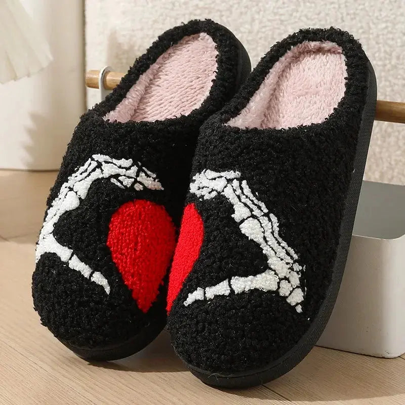 Cozy Halloween House Shoes Halloween Style Winter Cotton Slippers with