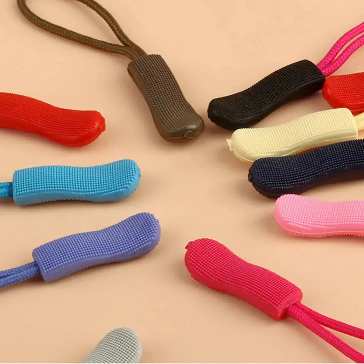 10pcs Colorful Zipper Puller Cord Zip Puller Replacement Ends Lock AliExpress