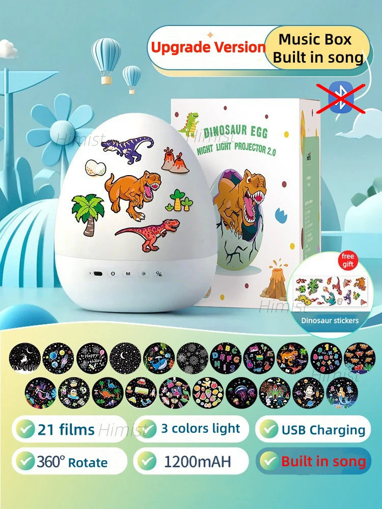 Proyector de huevos DinoGlow™ 🦖✨ — Un cielo nocturno mágico para niños