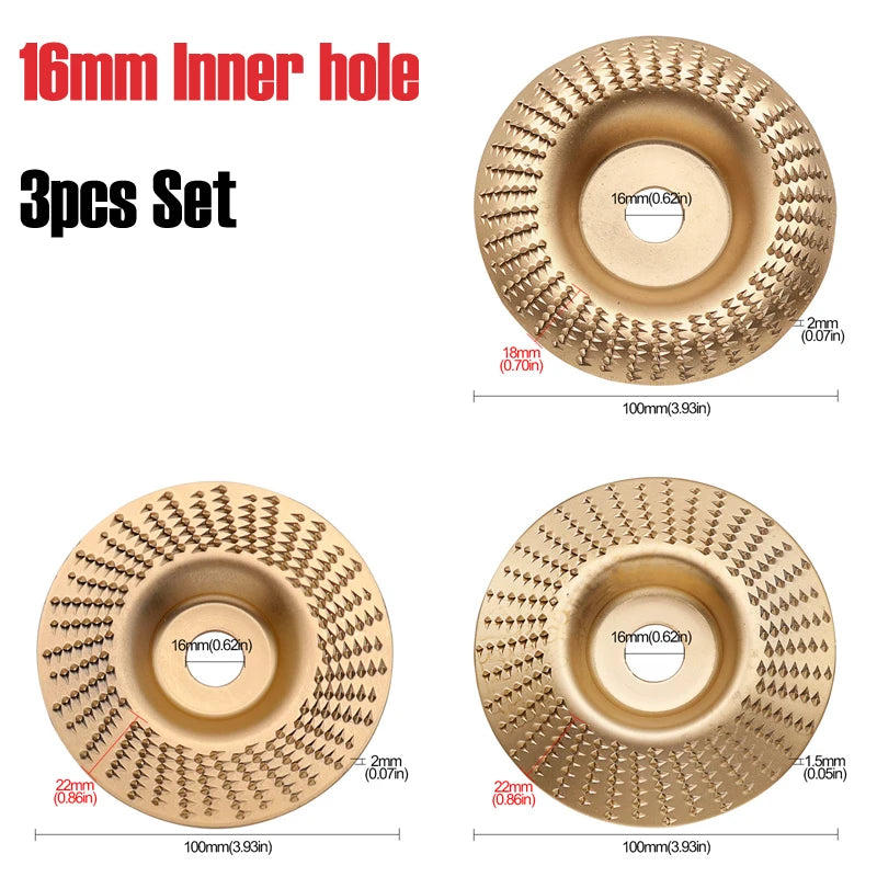 CarveMaster Disc Set for Fast Wood Shaping and Precision