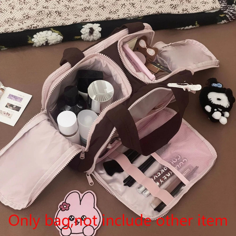 Pack It All: Spacious Wide-Open Travel Cosmetic Bag