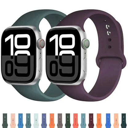 Silicone Strap For Apple Watch band 44mm 45mm 41mm 49mm 40mm 42mm 46mm
