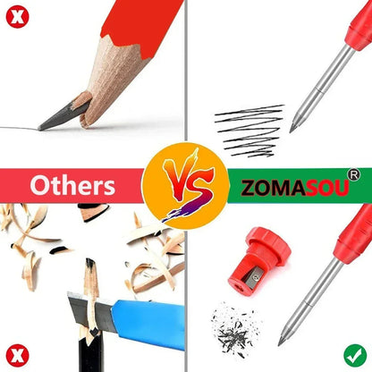 PrecisionMark Carpenter Pencil: Sharp Lines, Every Time! Zomasou Factory Store