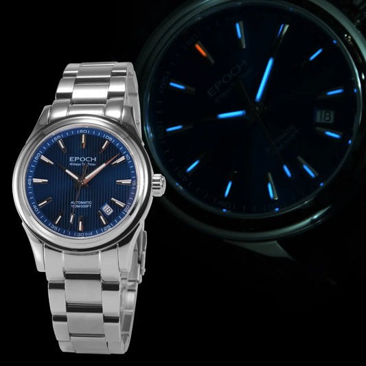 Signature - Silver Rose Gold Case with Brown Arabic Dial (Crystal Bezel) LEAIYAO Store